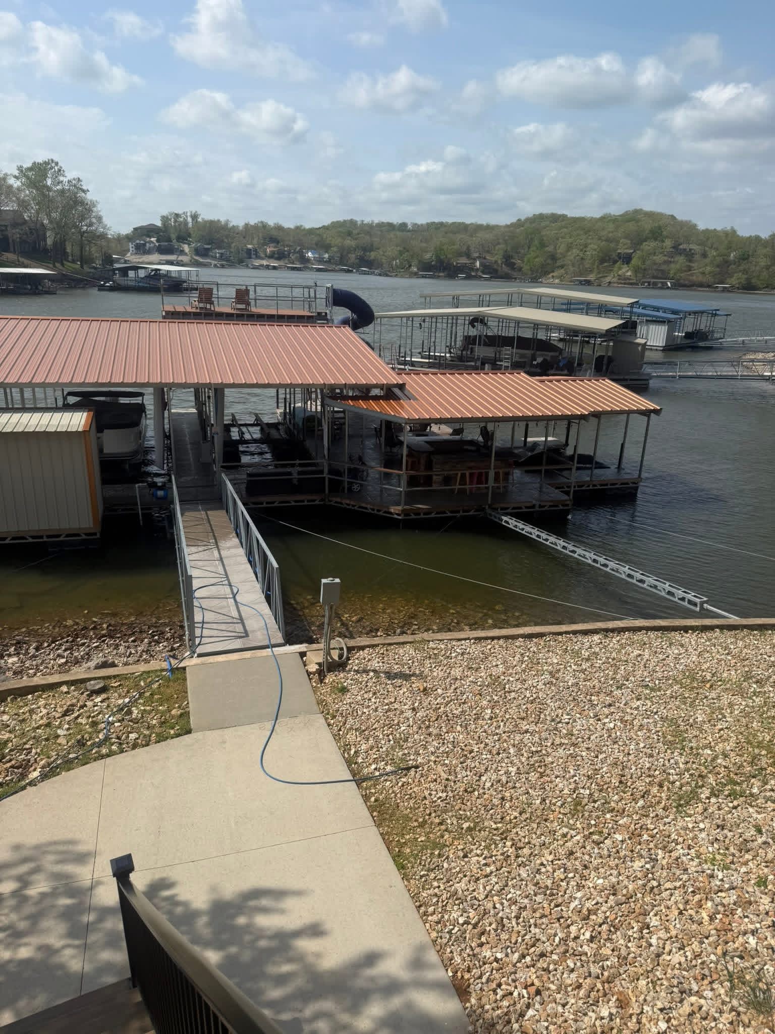 Lake property and private docks at the Lake of the Ozarks